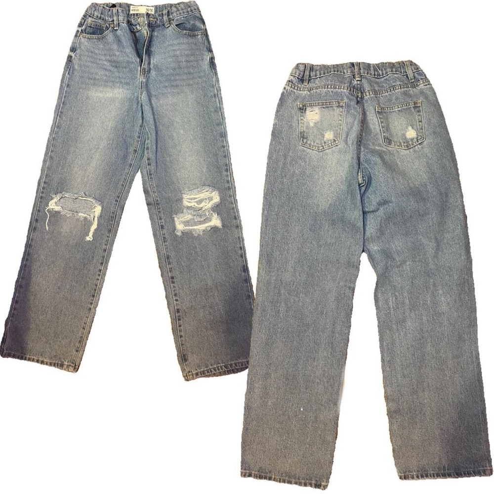 Urban Outfitters Blue Distressed Jeans Relaxed Fit